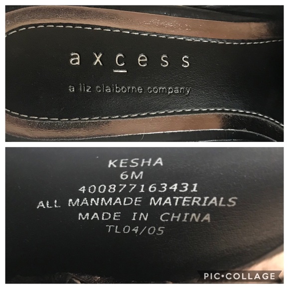 EUC Liz Claiborne Axcess Black MULE Pumps- 6M - Picture 8 of 8